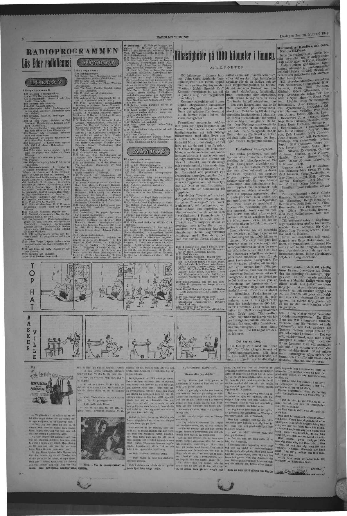 Laholms Tidning Lördag 28 februari 1948, sida 8