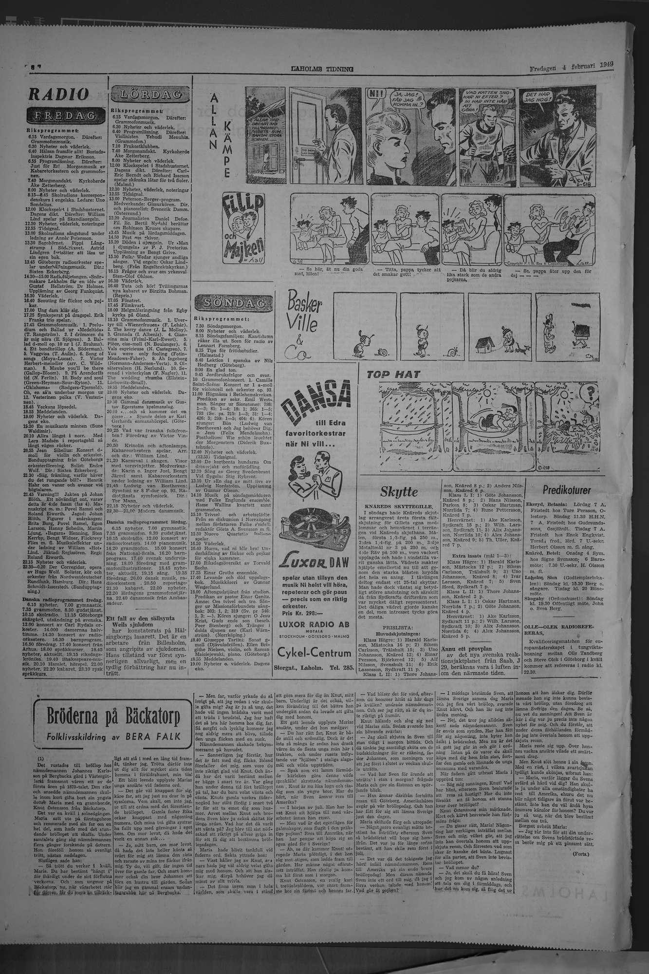Laholms Tidning Fredag 4 februari 1949, sida 6