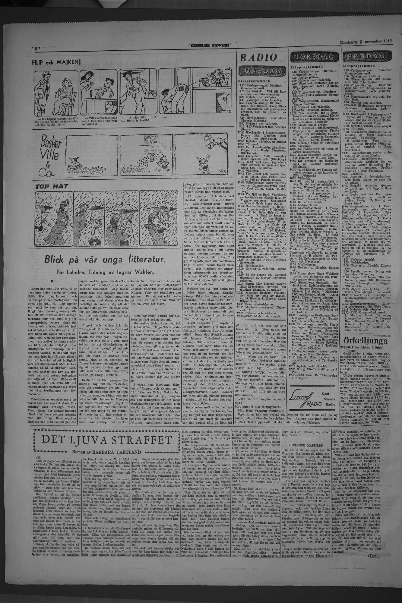 Laholms Tidning Onsdag 3 november 1948, sida 6