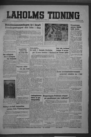Förstasidan, Fredag 30 april 1948