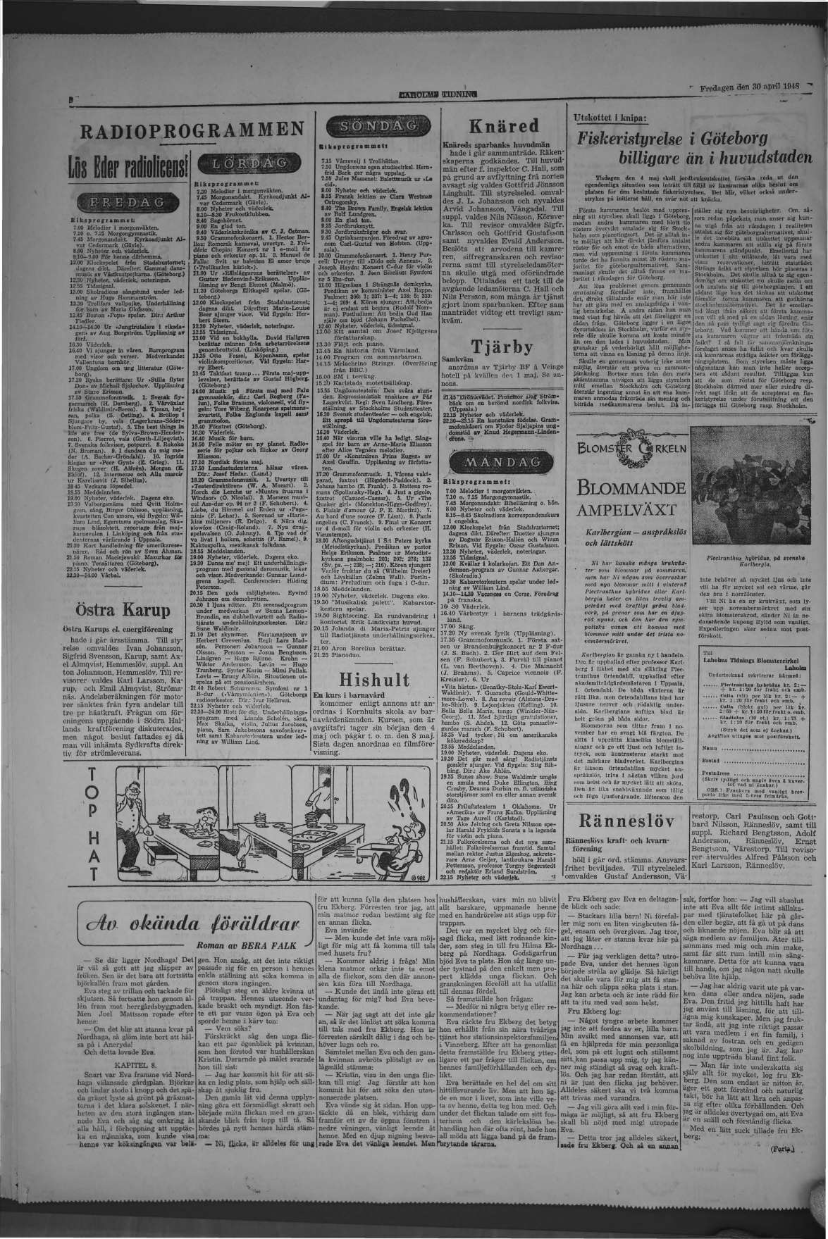 Laholms Tidning Fredag 30 april 1948, sida 8