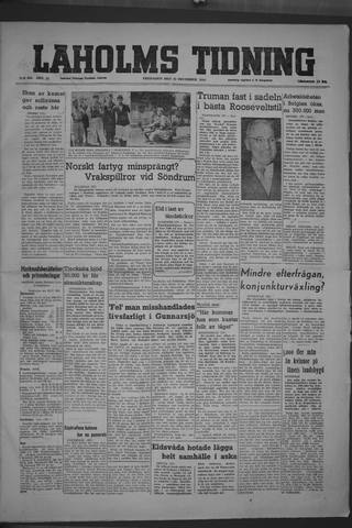 Förstasidan, Fredag 31 december 1948