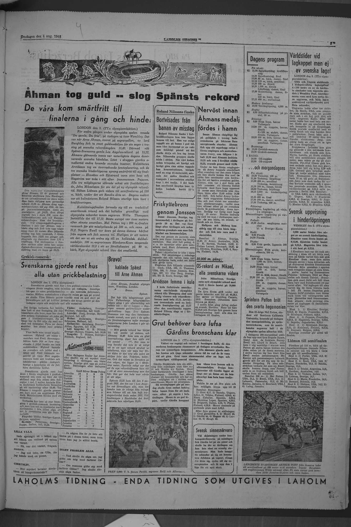 Laholms Tidning Onsdag 4 augusti 1948, sida 5