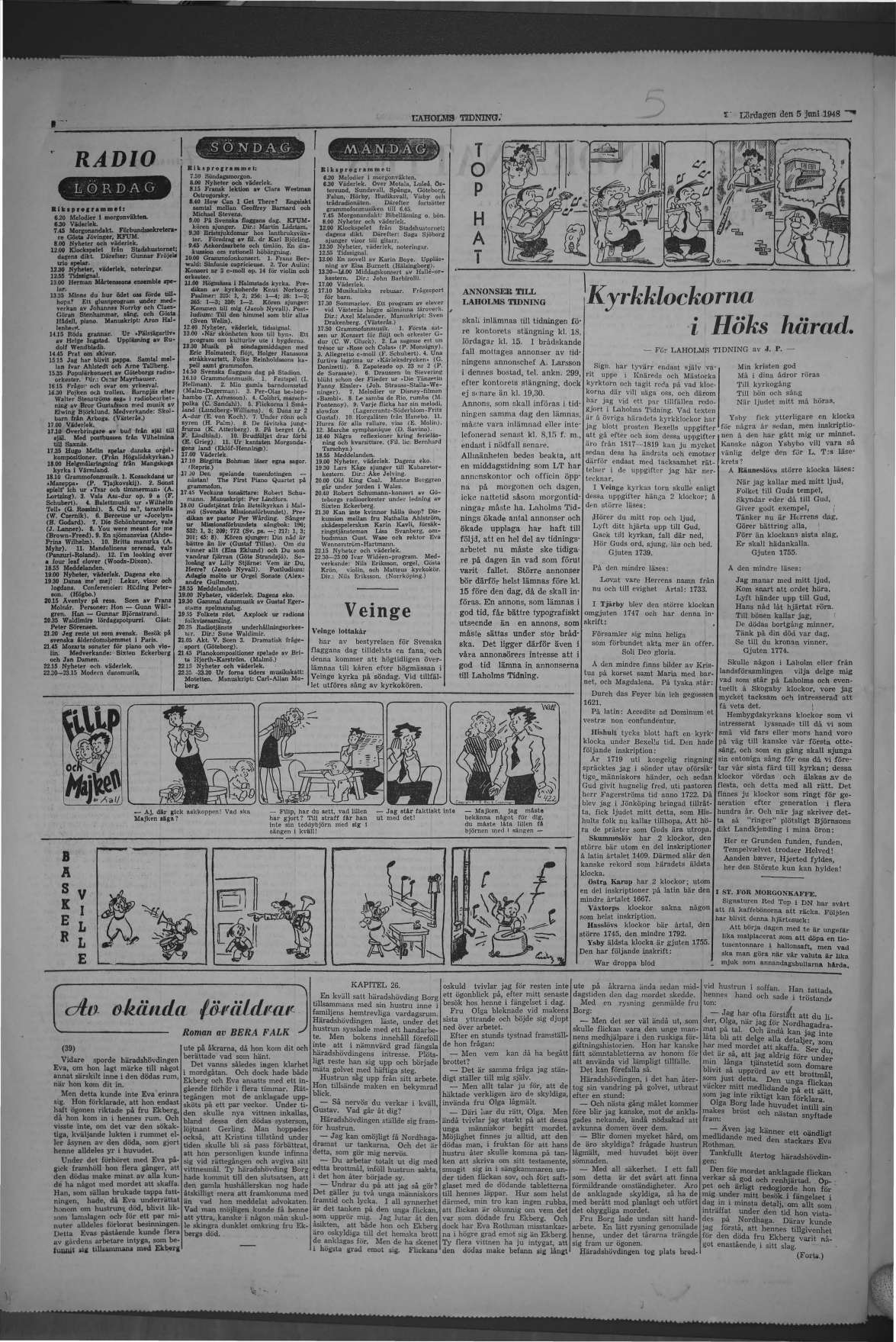 Laholms Tidning Lördag 5 juni 1948, sida 8