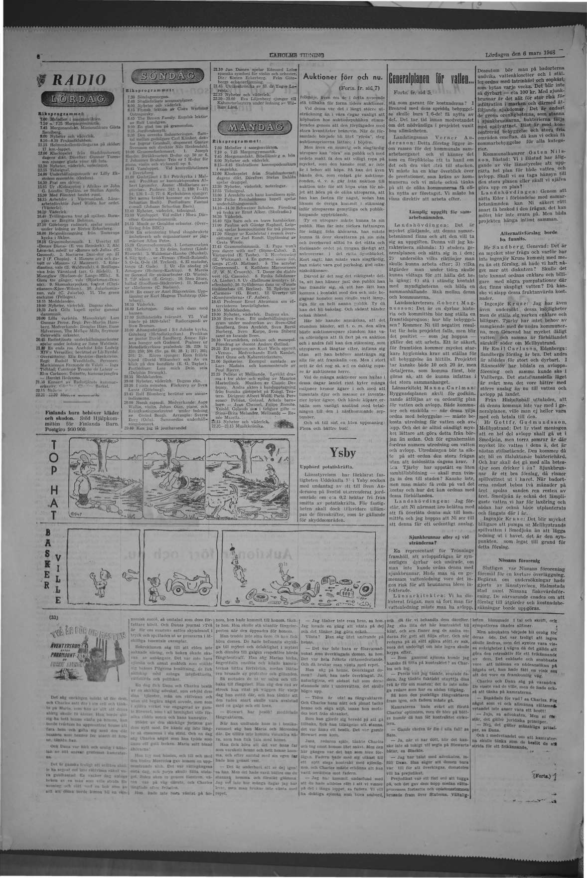 Laholms Tidning Lördag 6 mars 1948, sida 8