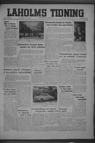 Förstasidan, Torsdag 8 april 1948