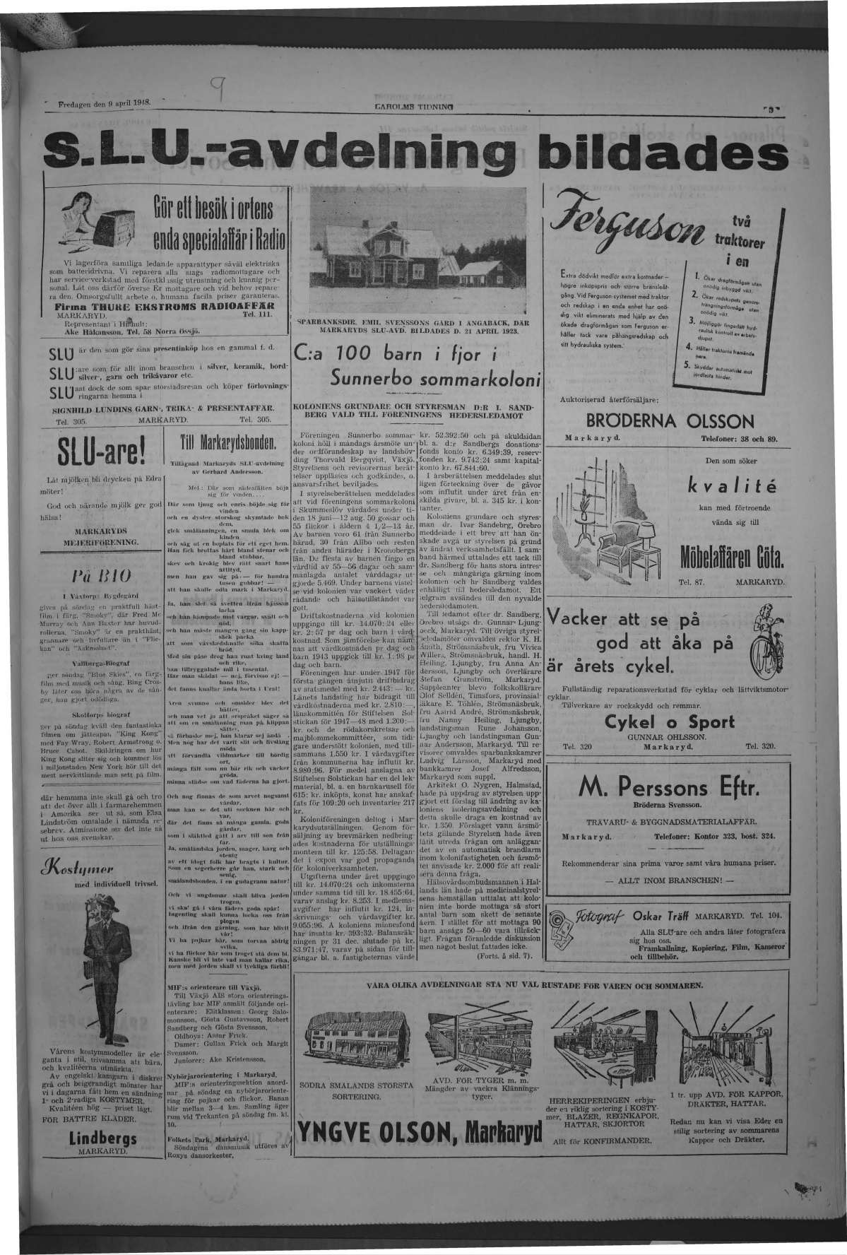 Laholms Tidning Fredag 9 april 1948, sida 5