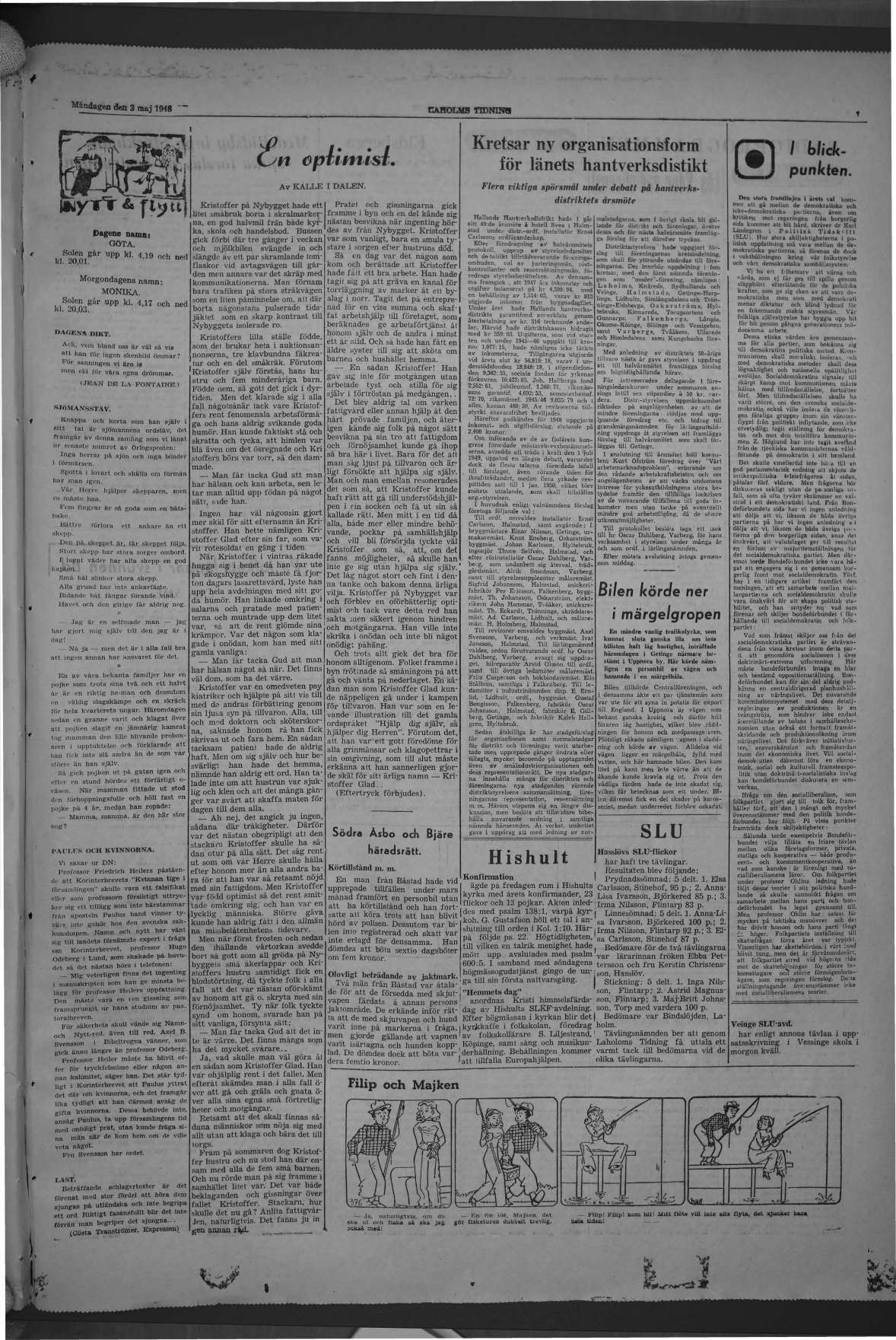 Laholms Tidning Måndag 3 maj 1948, sida 7