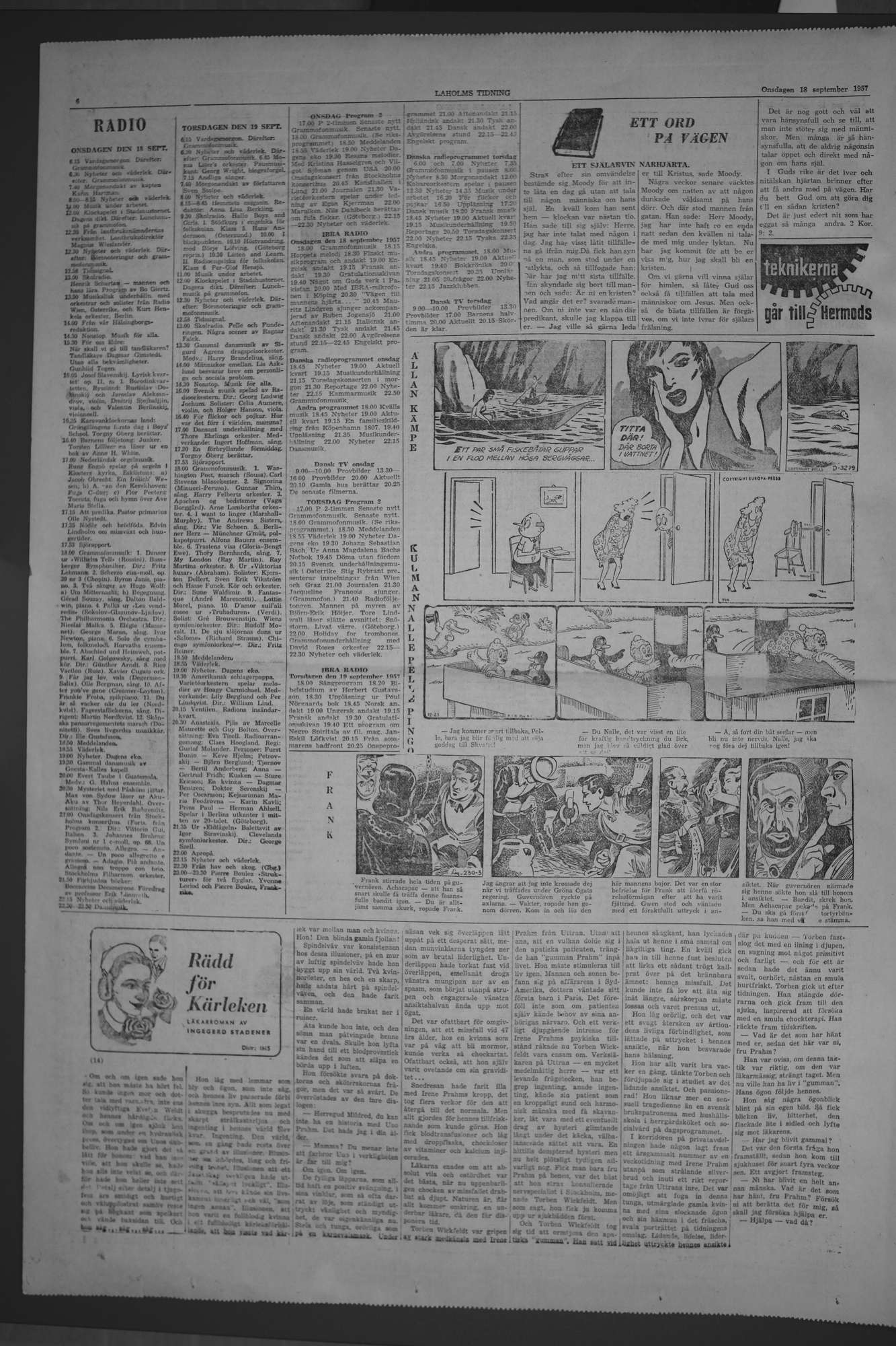 Laholms Tidning Onsdag 18 september 1957, sida 6