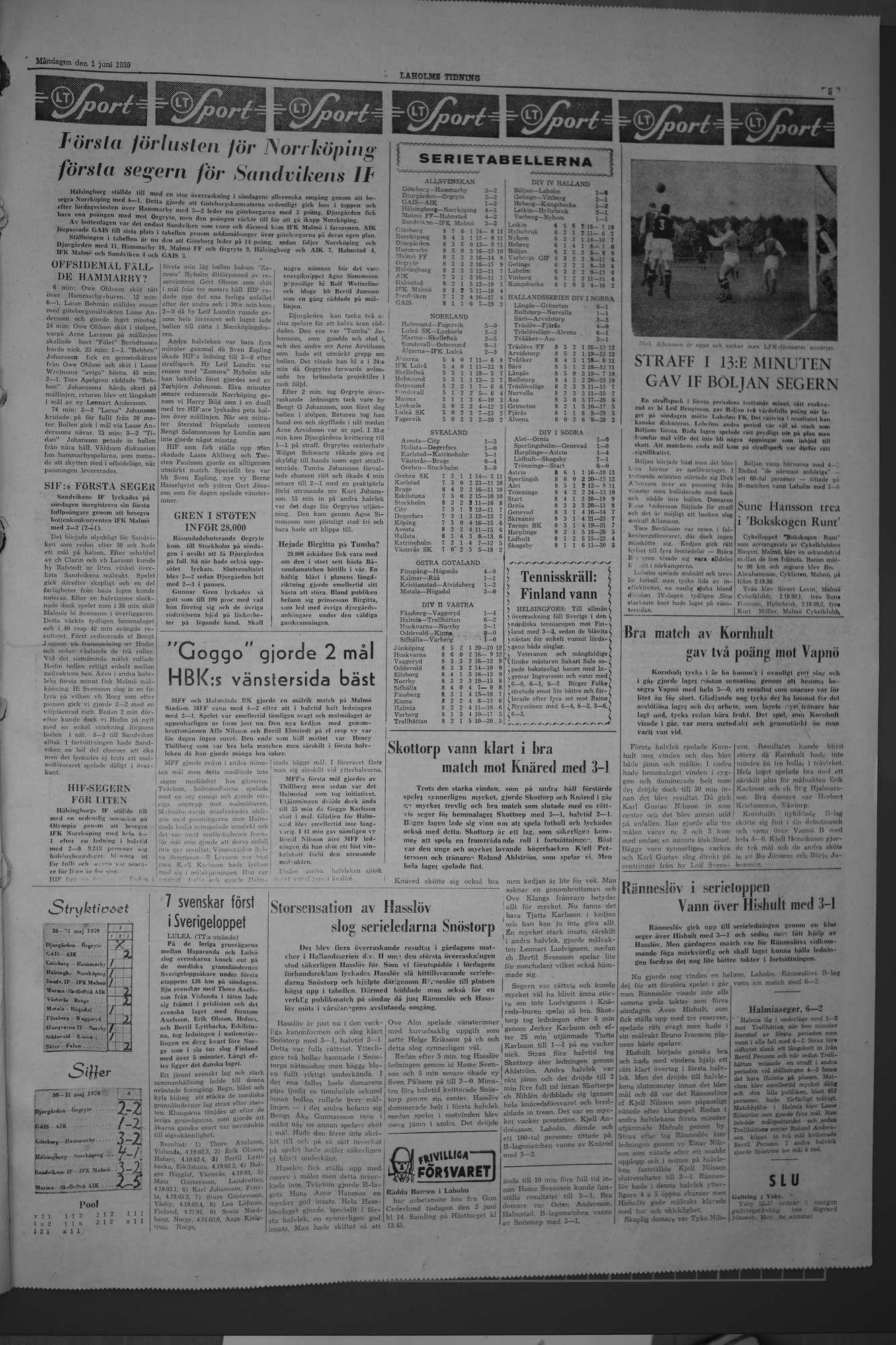 Laholms Tidning Måndag 1 juni 1959, sida 5