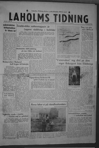 Förstasidan, Torsdag 1 oktober 1959