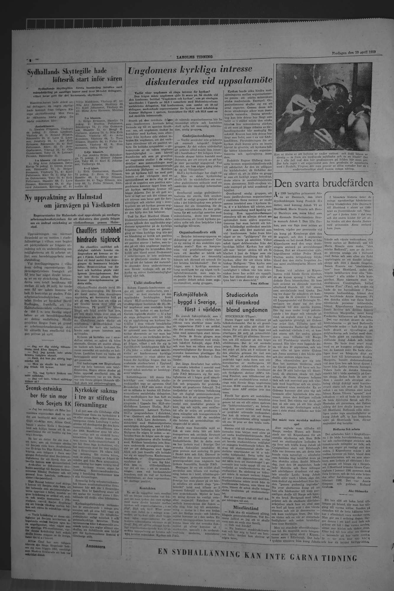 Laholms Tidning Fredag 10 april 1959, sida 4
