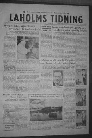 Förstasidan, Lördag 10 januari 1959