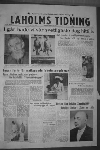 Förstasidan, Fredag 10 juli 1959