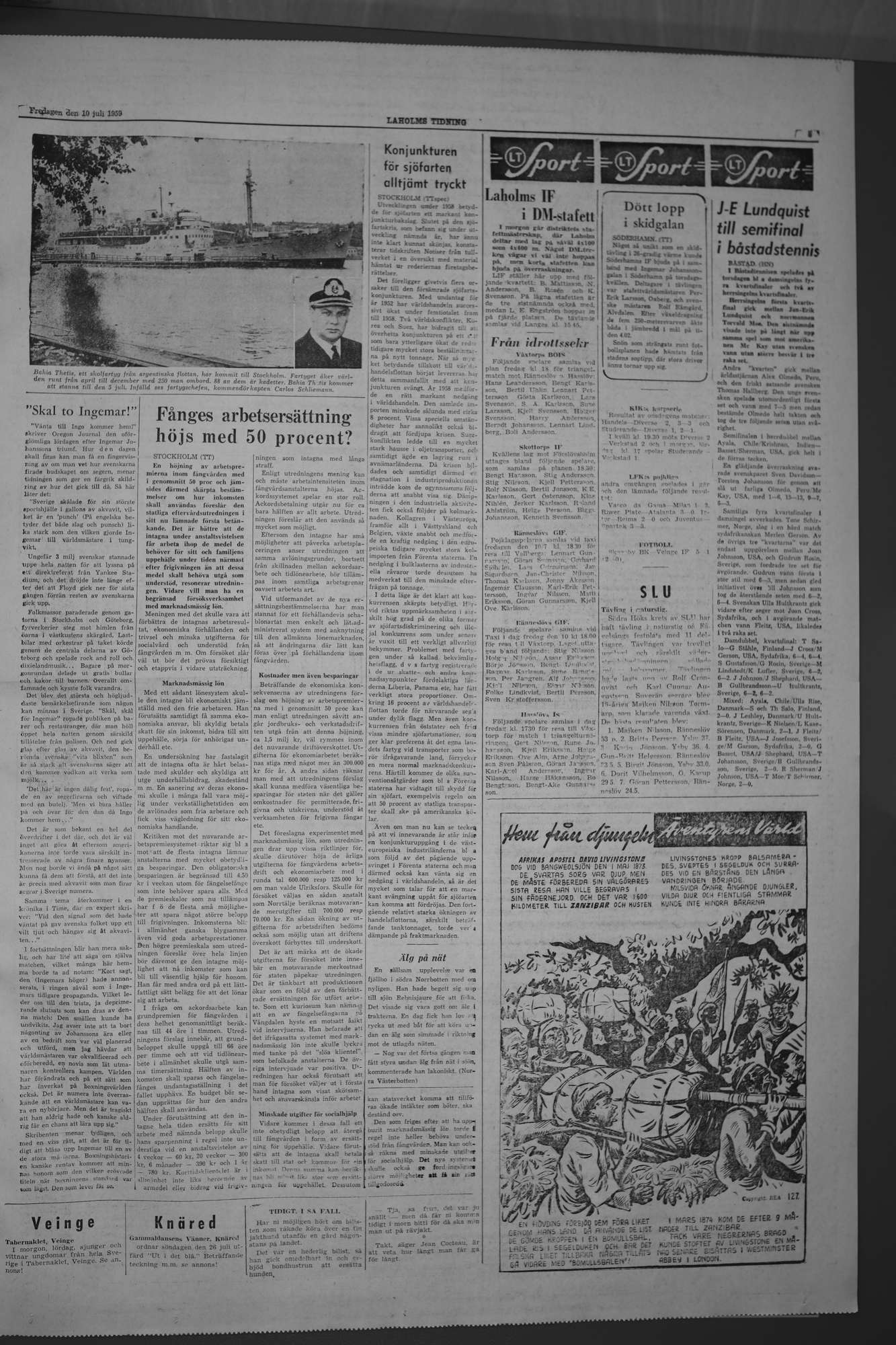 Laholms Tidning Fredag 10 juli 1959, sida 5
