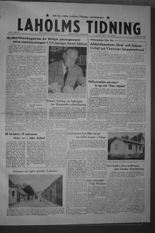 Förstasidan, Tisdag 10 mars 1959