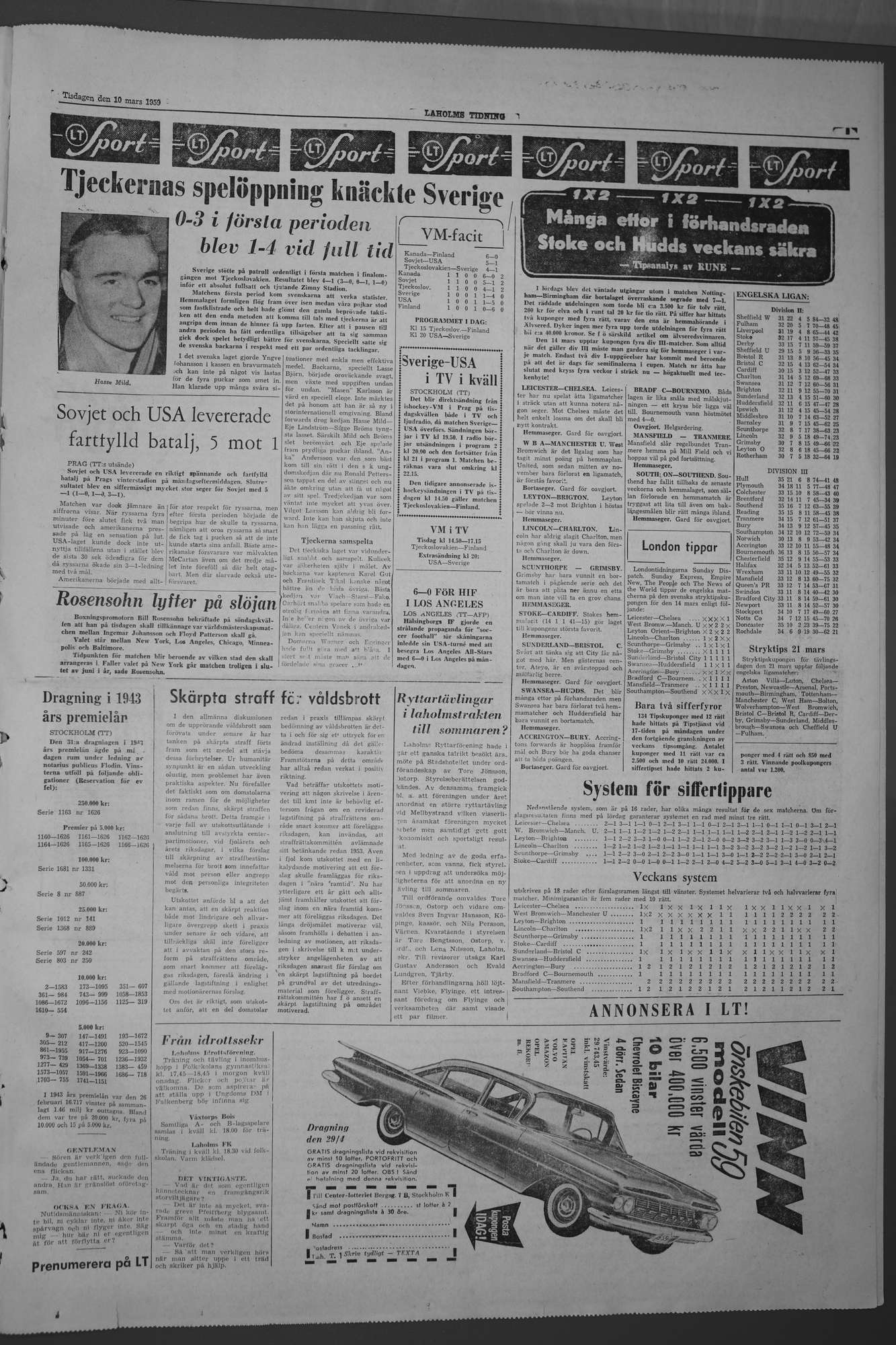 Laholms Tidning Tisdag 10 mars 1959, sida 5