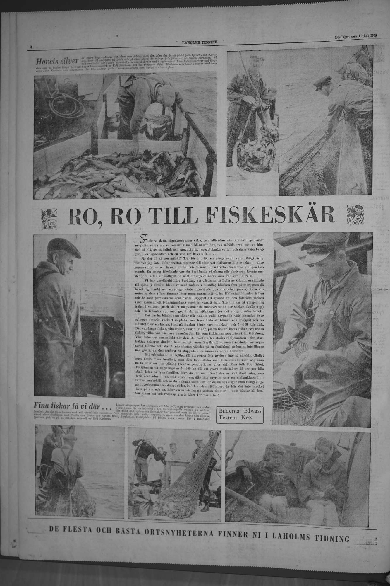 Laholms Tidning Lördag 11 juli 1959, sida 4