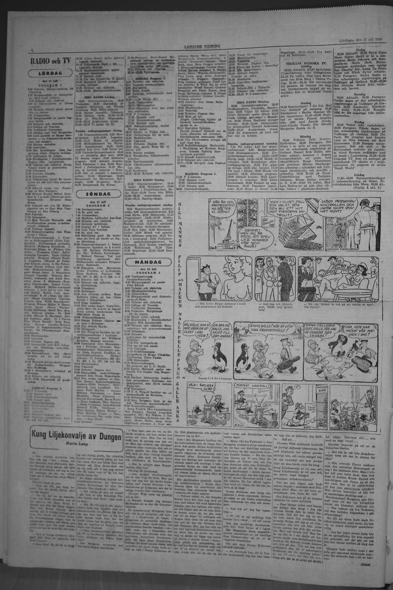 Laholms Tidning Lördag 11 juli 1959, sida 6