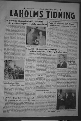Förstasidan, Torsdag 11 juni 1959