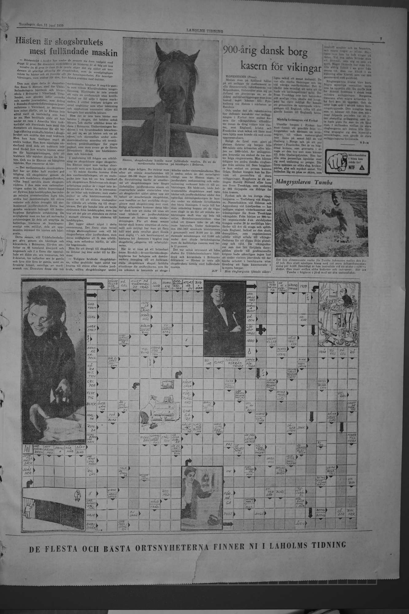Laholms Tidning Torsdag 11 juni 1959, sida 7