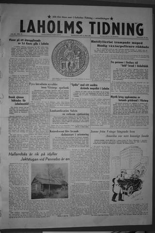 Förstasidan, Måndag 11 maj 1959