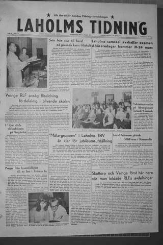 Förstasidan, Onsdag 11 mars 1959