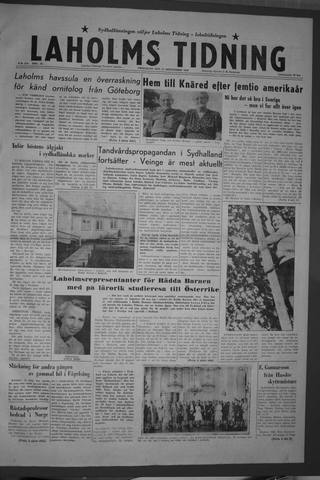 Förstasidan, Fredag 11 september 1959