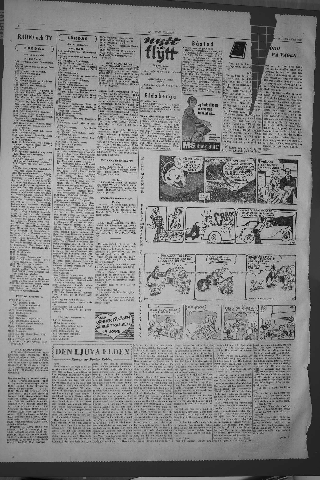 Laholms Tidning Fredag 11 september 1959, sida 6