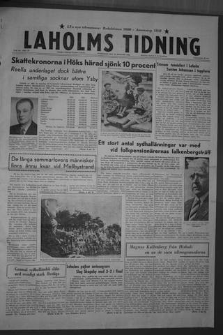 Förstasidan, Onsdag 12 augusti 1959