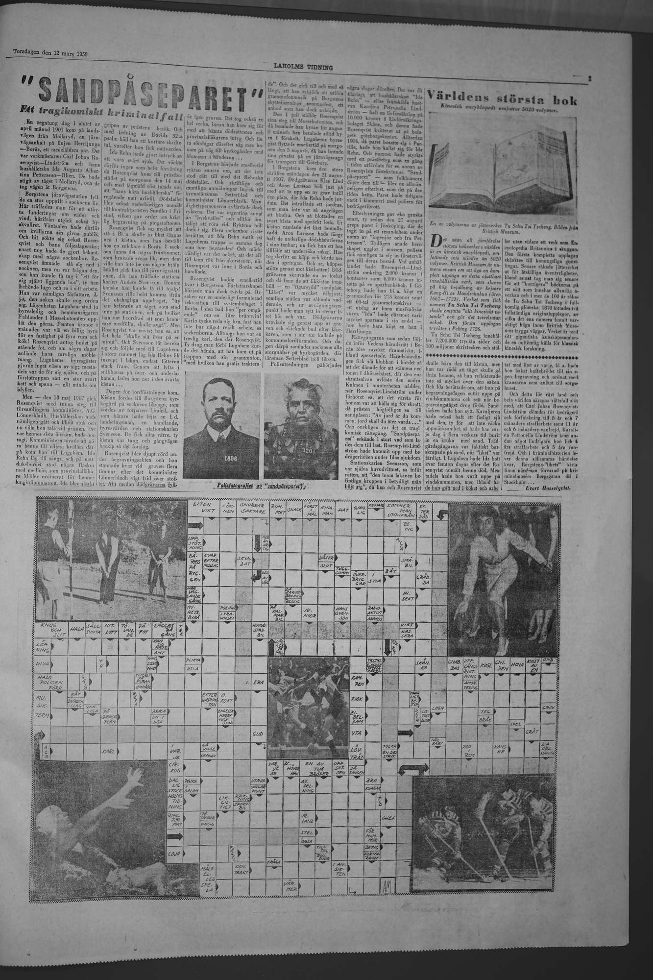 Laholms Tidning Torsdag 12 mars 1959, sida 7