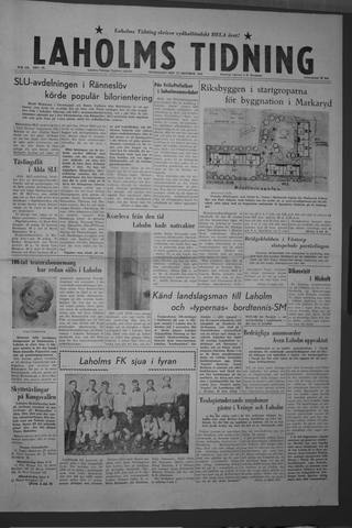 Förstasidan, Måndag 12 oktober 1959