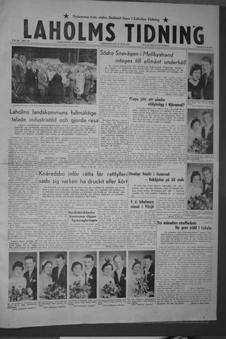 Förstasidan, Lördag 13 juni 1959