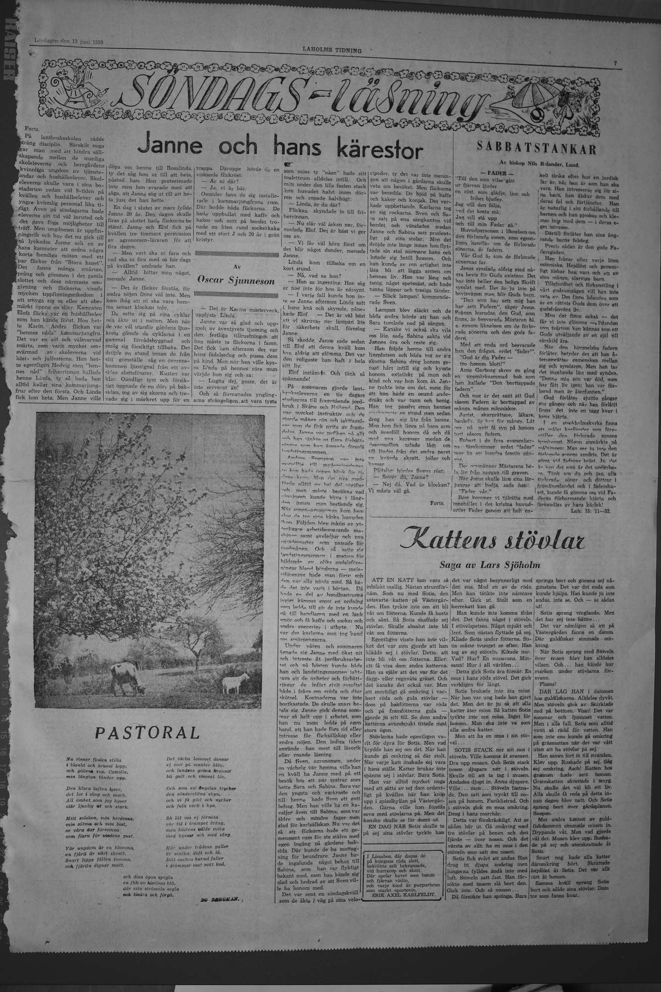 Laholms Tidning Lördag 13 juni 1959, sida 7
