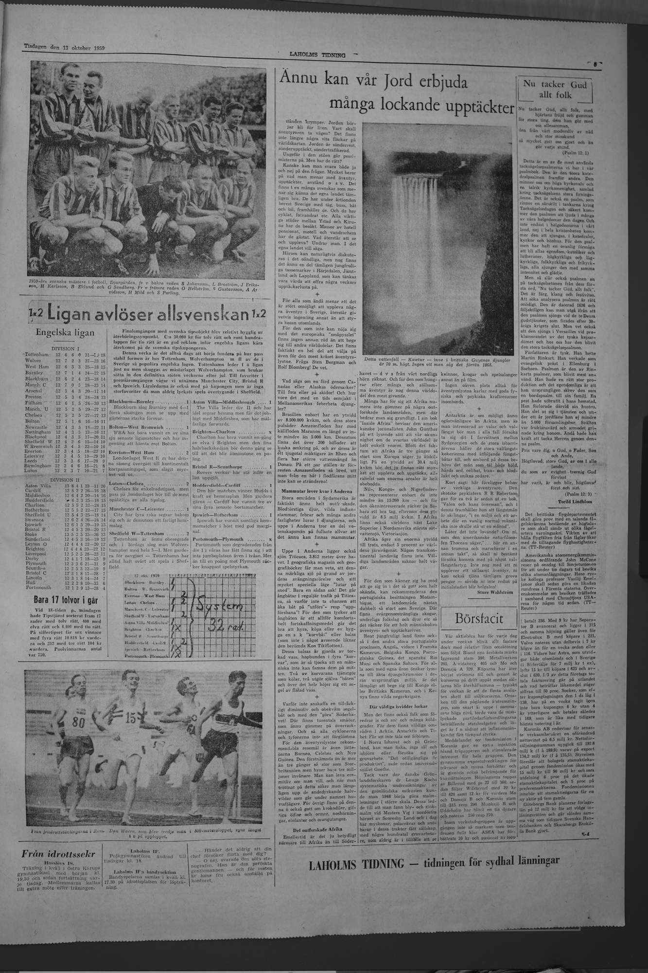 Laholms Tidning Tisdag 13 oktober 1959, sida 5