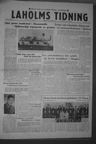 Förstasidan, Tisdag 14 april 1959