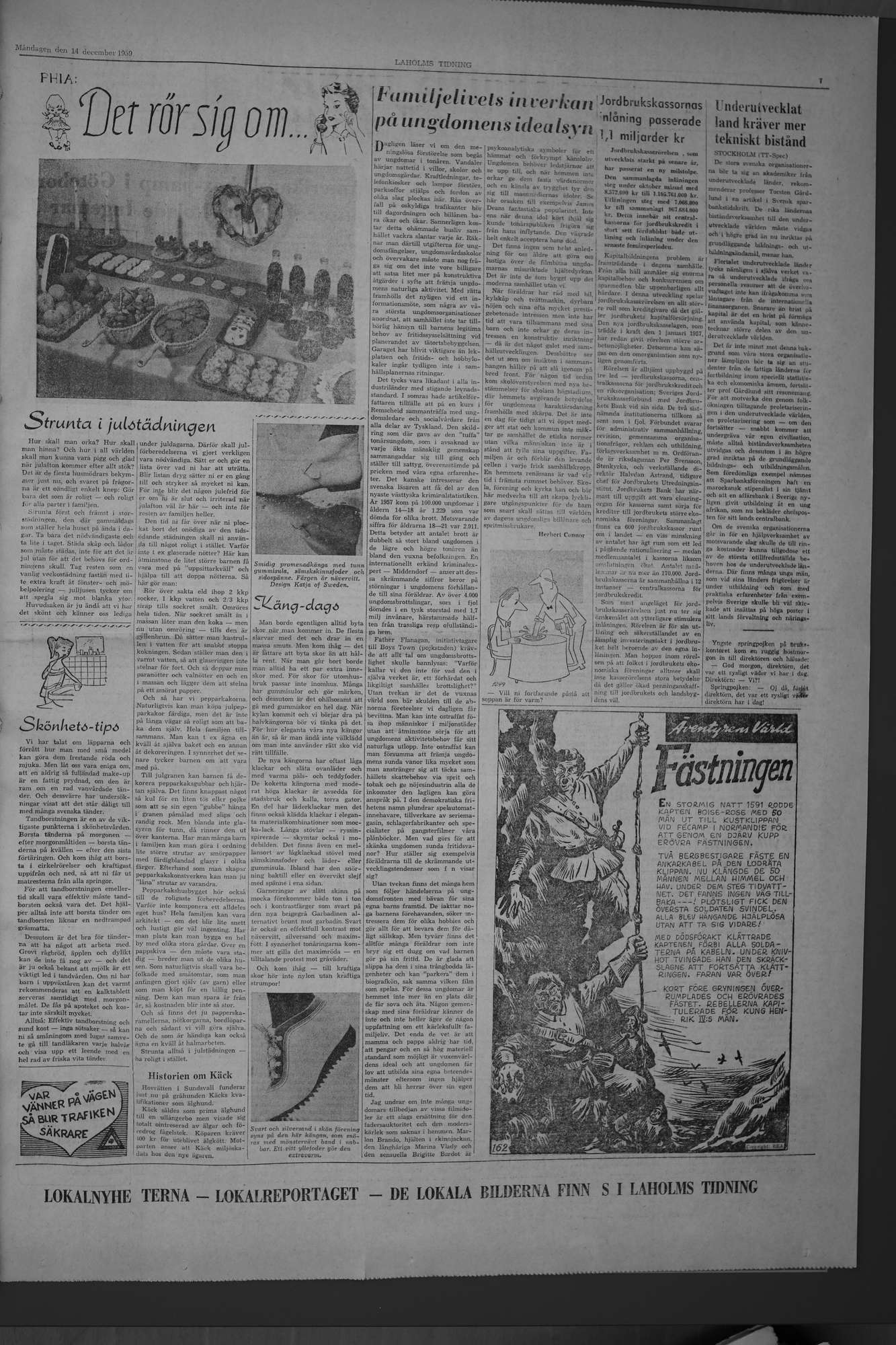 Laholms Tidning Måndag 14 december 1959, sida 7