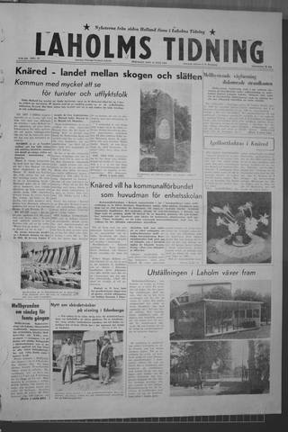Förstasidan, Tisdag 14 juli 1959