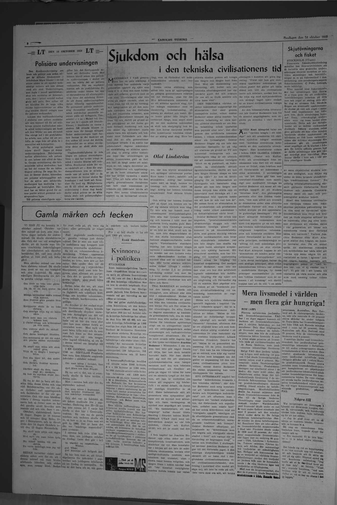 Laholms Tidning Onsdag 14 oktober 1959, sida 4