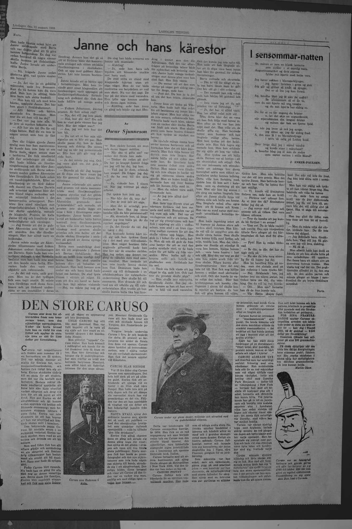 Laholms Tidning Lördag 15 augusti 1959, sida 7