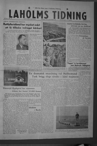 Förstasidan, Tisdag 15 december 1959