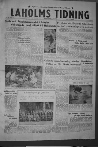 Förstasidan, Måndag 15 juni 1959