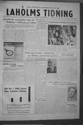 Förstasidan, Torsdag 15 oktober 1959