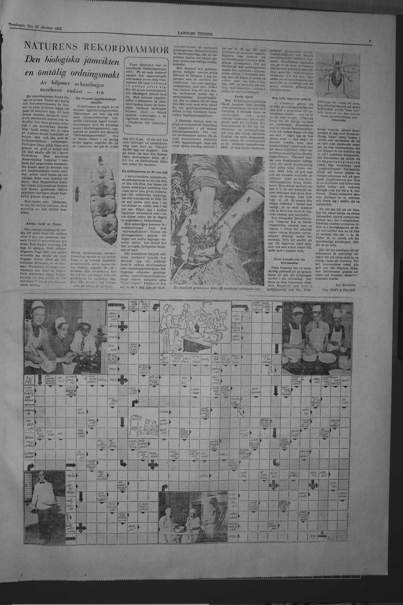 Laholms Tidning Torsdag 15 oktober 1959, sida 7