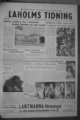 Förstasidan, Torsdag 16 juli 1959