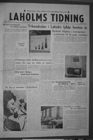 Förstasidan, Lördag 16 maj 1959