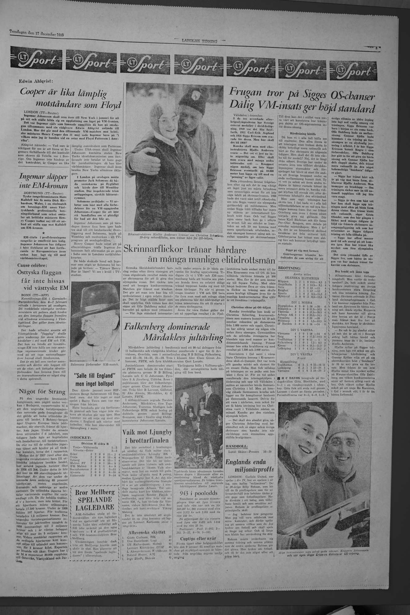 Laholms Tidning Torsdag 17 december 1959, sida 5