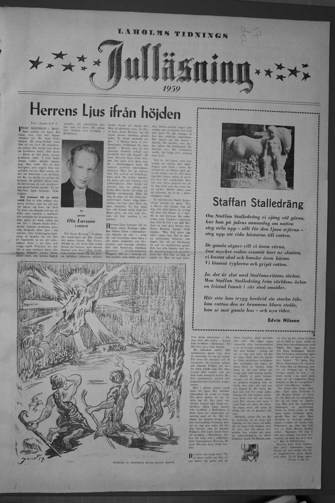 Laholms Tidning Torsdag 17 december 1959, sida 9