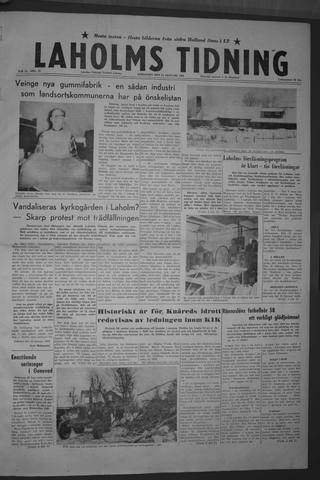 Förstasidan, Lördag 17 januari 1959
