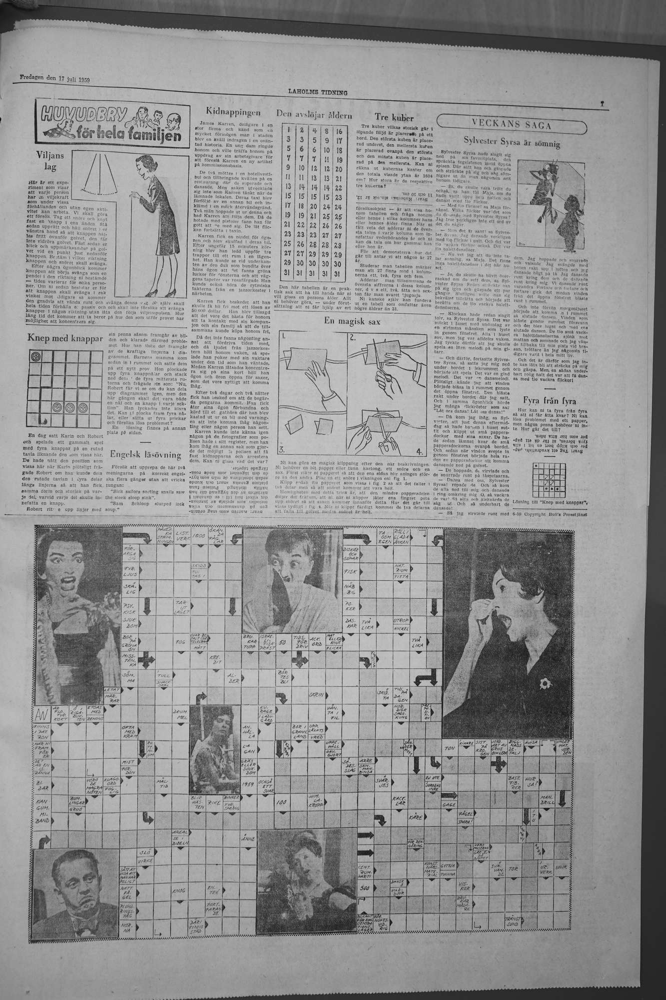 Laholms Tidning Fredag 17 juli 1959, sida 7
